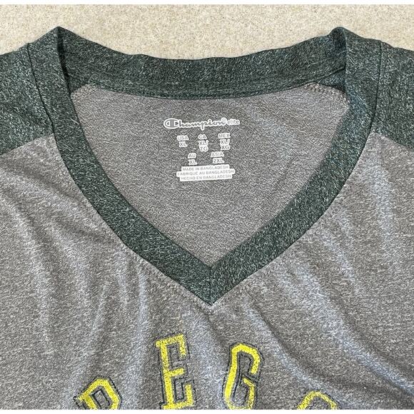 Champions Elite Oregon Ducks Long Sleeve T-Shirt Women’s Size XL Green/Gray - Picture 6 of 10